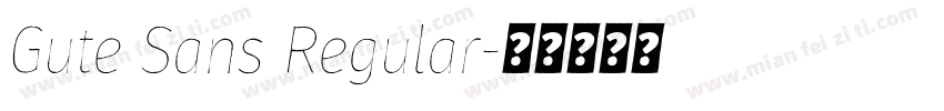 Gute Sans Regular字体转换